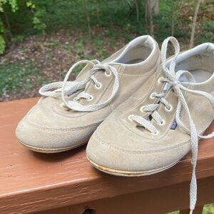 Brunswick tan suede bowling shoes